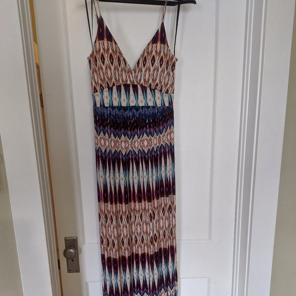 Colorful Spaghetti-strap Maxi Dress - Picture 1 of 5